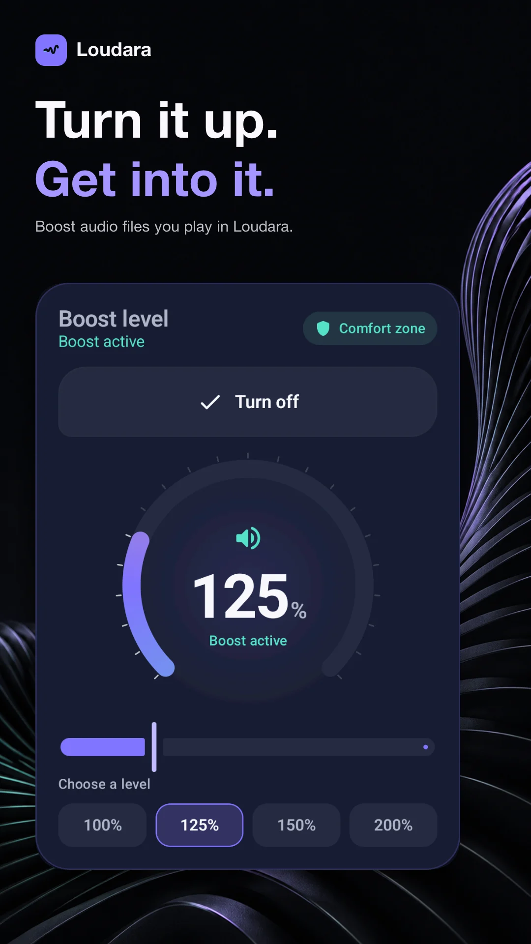 Loudara — Play local audio with more presence